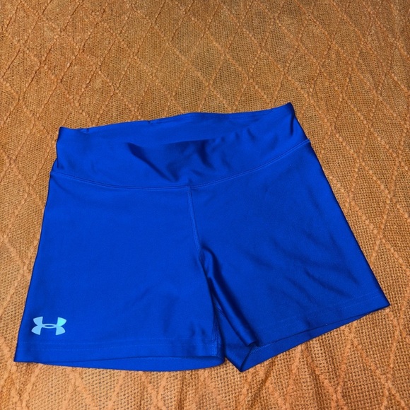 Under Armour Blue Athletic Shorts Moisture-Wicking Performance - Picture 2 of 3